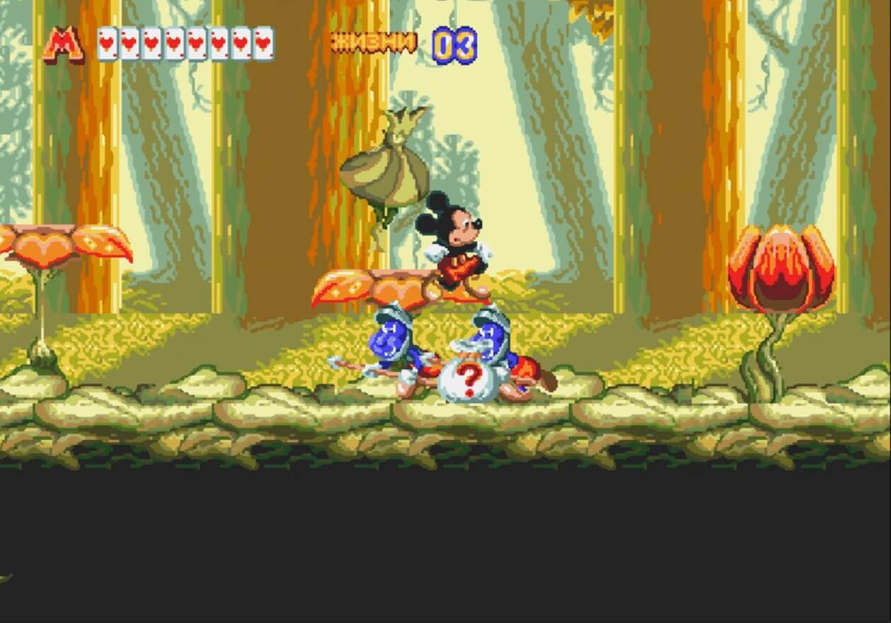 World of Illusion Starring Mickey Mouse and Donald Duck - геймплей игры Sega Mega Drive\Genesis